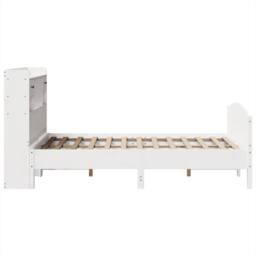 Berkfield Home Bookcase Bed without Mattress White 135x190 cm Double Solid Wood Pine - thumbnail 5
