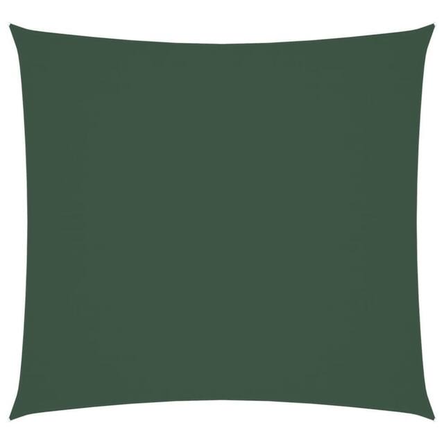 Berkfield Home Sunshade Sail Oxford Fabric Square 7x7 m Dark Green - image 1