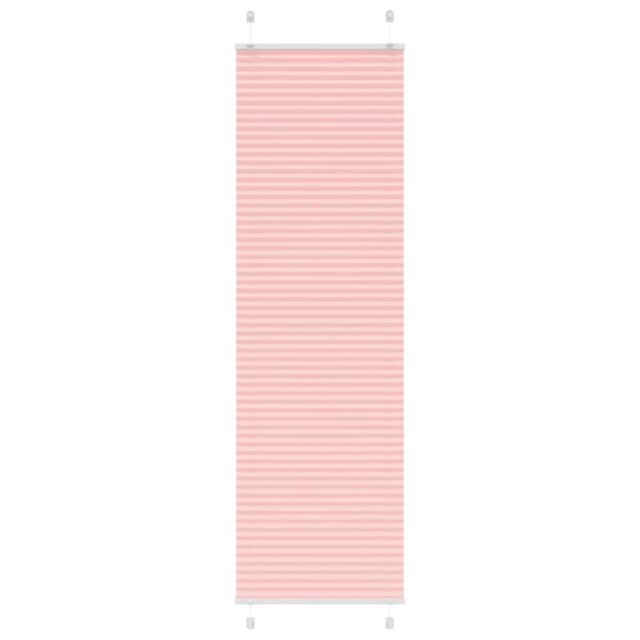 Berkfield Home Pleated Blind Pink 60x200 cm Fabric Width 59.4 cm Polyester - image 1