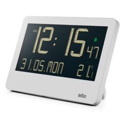 Braun Digital Wall Clock in White - thumbnail 2