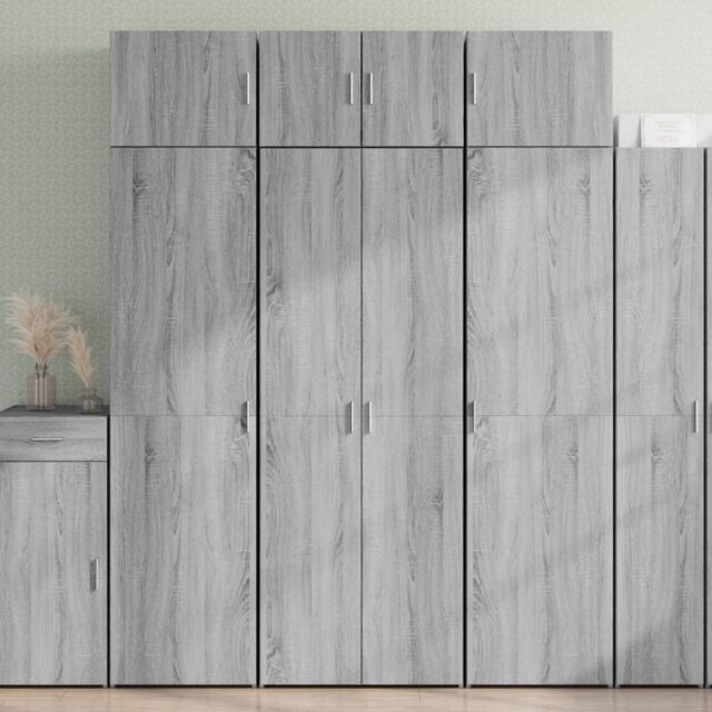 Berkfield Home Highboard Grey Sonoma 70x42.5x185 cm Engineered Wood - image 1