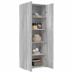 Berkfield Home Highboard Grey Sonoma 70x42.5x185 cm Engineered Wood - thumbnail 3