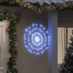 Berkfield Home Christmas Starburst Lights 140 LEDs 4 pcs Cold White 17 cm - thumbnail 2