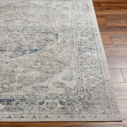 Livabliss Lilian Washable Grey Blue Vintage Traditional Boho Living Dining Rug in Olive - Size: 160 cm x 215 cm - thumbnail 5