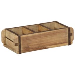 Berkfield Home Trays 4 pcs 30x14x9 cm Solid Wood Reclaimed in Brown - Size: 30 x 14 x 9 cm - thumbnail 4