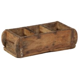 Berkfield Home Trays 4 pcs 30x14x9 cm Solid Wood Reclaimed in Brown - Size: 30 x 14 x 9 cm - thumbnail 3