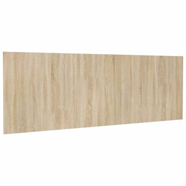 Berkfield Home Wall Headboard Sonoma Oak 240x1.5x80 cm Engineered Wood in Light Oak - image 1