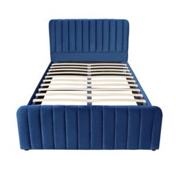 KOSY KOALA Ottoman Gas Lift Up Storage Bed 3ft Single Blue Velvet Bed Bed Bedroom Furniture - thumbnail 7