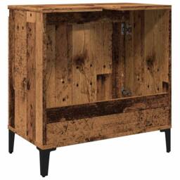 Berkfield Home Sink Cabinet Old Wood 58x33x60 cm Engineered Wood in Brown - Size: 58 x 33 x 60 cm - thumbnail 7