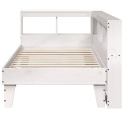 Berkfield Home Bookcase Bed without Mattress White 75x190cm Solid Wood Pine - Size: 75x190 cm - thumbnail 5