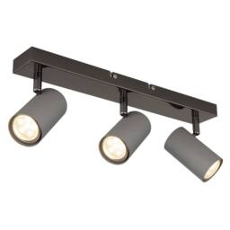 Netlighting Robby Ceiling Spotlight Bar Gunmetal 3x GU10 in Grey - thumbnail 1