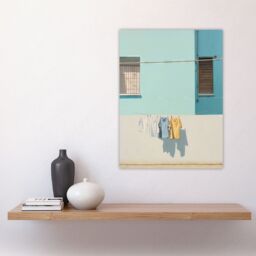 Artery8 Wall Art Print Washing Day Blues (And Yellow) By Amy Denver Minimalist Soft Pastel Palette Laundry Room Minimalism Simple Modern Artwork - thumbnail 4