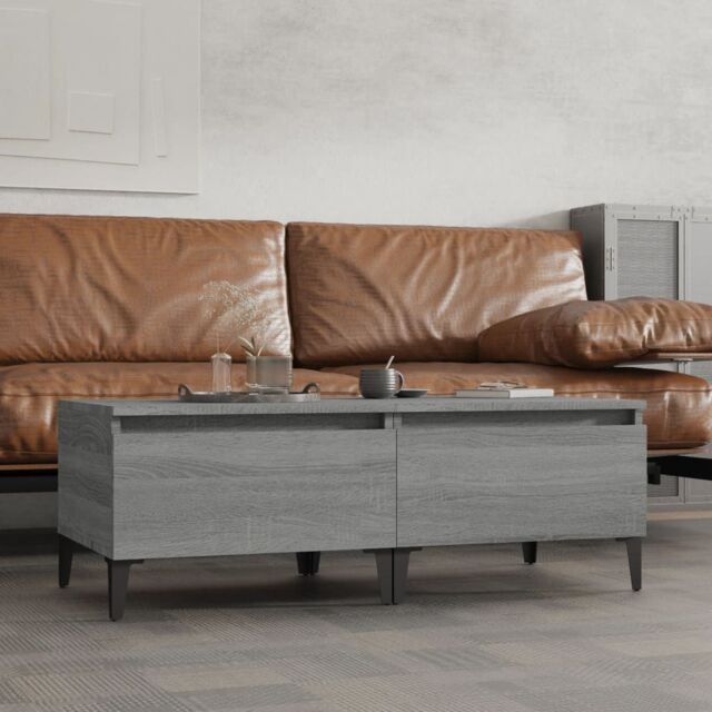 Berkfield Home Side Tables 2 pcs Grey Sonoma 50x46x35 cm Engineered Wood - Size: 50 x 46 x 35 cm - image 1