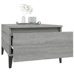 Berkfield Home Side Tables 2 pcs Grey Sonoma 50x46x35 cm Engineered Wood - Size: 50 x 46 x 35 cm - thumbnail 5