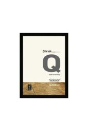 nielsen Quadrum A4 Wooden Picture Frame With Protective Glass Front in Black