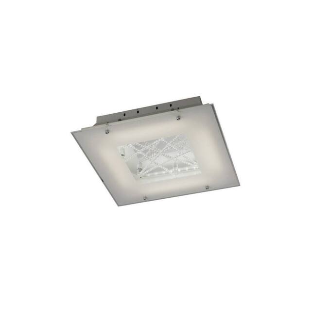 Netlighting Felix Flush Ceiling 16W LED 3600K Polished Chrome Crystal in Grey - image 1