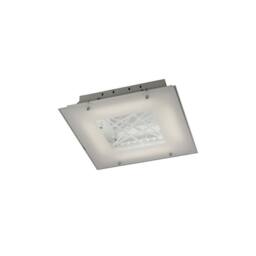 Netlighting Felix Flush Ceiling 16W LED 3600K Polished Chrome Crystal in Grey - thumbnail 1