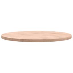 Berkfield Home Table Top Ã˜40x1.5 cm Round Solid Wood Beech in Natural - Size: 40x1.5 cm - thumbnail 5