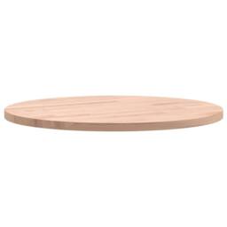 Berkfield Home Table Top Ã˜40x1.5 cm Round Solid Wood Beech in Natural - Size: 40x1.5 cm - thumbnail 6