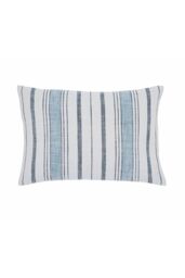 Murmur 'Finn' Cotton Cushion in Blue - Size: 40 cm x 60 cm
