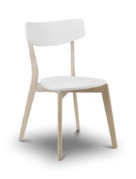 netfurniture Plaza Chair White/Limed Oak in White