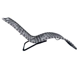 Charles Bentley Zanzibar Sun Lounger Bed Grey Sunbed Seat Garden Rattan - thumbnail 2