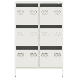 Berkfield Home Highboard White 68x39x101.5 cm Steel - thumbnail 5