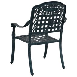 Berkfield Home Outdoor Dining Chairs Hunter Green Aluminium 55 x 56.5 x 91 cm - thumbnail 6