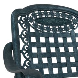 Berkfield Home Outdoor Dining Chairs Hunter Green Aluminium 55 x 56.5 x 91 cm - thumbnail 7