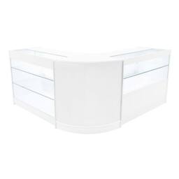 Monstershop Hera LED Shop Counter Set K1200, C1200 & CM60 - White - thumbnail 1