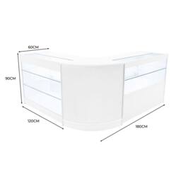 Monstershop Hera LED Shop Counter Set K1200, C1200 & CM60 - White - thumbnail 3