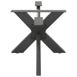 Berkfield Home Coffee Table Leg Spider Shape Anthracite 98x58x(42-43) cm Steel - thumbnail 4