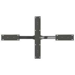 Berkfield Home Coffee Table Leg Spider Shape Anthracite 98x58x(42-43) cm Steel - thumbnail 5