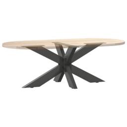 Berkfield Home Coffee Table Leg Spider Shape Anthracite 98x58x(42-43) cm Steel - thumbnail 6