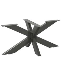 Berkfield Home Coffee Table Leg Spider Shape Anthracite 98x58x(42-43) cm Steel - thumbnail 1