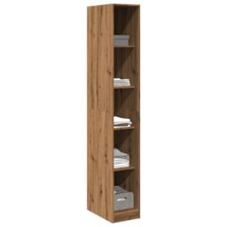 Berkfield Home Wardrobe Artisian Oak 30x50x200 cm Engineered Wood in Brown - Size: 30 x 50 x 200 cm - thumbnail 3