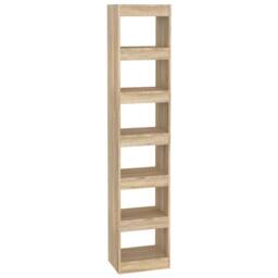 Berkfield Home Classic Book Cabinet/Room Divider Sonoma Oak 40x30x198 cm in Beige - Size: 40 x 30 x 198 cm - thumbnail 3