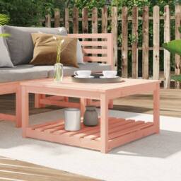Berkfield Home Garden Table 82.5x82.5x45 cm Solid Wood Douglas in Light Brown - thumbnail 2