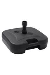 Garden Sanctuary Water & Sand Filled Square Freestanding Plastic Parasol Base in Black - thumbnail 3