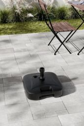 Garden Sanctuary Water & Sand Filled Square Freestanding Plastic Parasol Base in Black - thumbnail 2