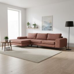 Abakus Direct Venice Corner Left Sofa with Deep Seats & Extra-wide Padded Arms in Burgundy - thumbnail 8