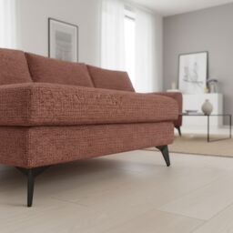 Abakus Direct Venice Corner Left Sofa with Deep Seats & Extra-wide Padded Arms in Burgundy - thumbnail 5