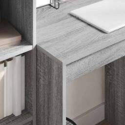 Berkfield Home Grey Writing Desk Grey sonoma Particle board 70 x 50 x 76 cm - thumbnail 4