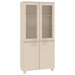Berkfield Home Highboard HAMAR Solid Wood Pine Honey Brown - thumbnail 2