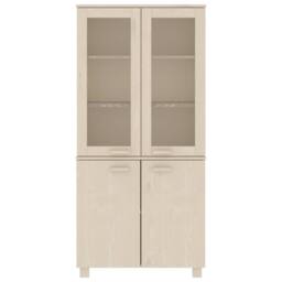 Berkfield Home Highboard HAMAR Solid Wood Pine Honey Brown - thumbnail 3