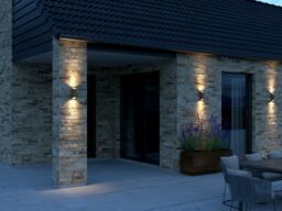 Nordlux Modern Outdoor Wall Light Brown Aluminium GU10 Weatherproof - Mains Powered, IP54 - thumbnail 9