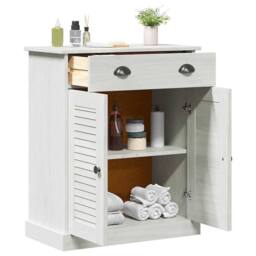 Berkfield Home Modern Bathroom Cabinet White 68 x 34 x 80 cm Solid pine wood