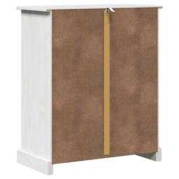 Berkfield Home Modern Bathroom Cabinet White 68 x 34 x 80 cm Solid pine wood - thumbnail 8