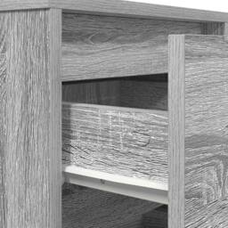 Berkfield Home Bedside Cabinet with LED Lights¬†Grey Sonoma 38x34x50 cm - Size: 38 x 34 x 50 cm - thumbnail 9