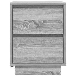 Berkfield Home Bedside Cabinet with LED Lights¬†Grey Sonoma 38x34x50 cm - Size: 38 x 34 x 50 cm - thumbnail 6